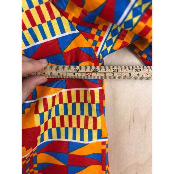 Colorful Geometric Print Off Shoulder Top Women’s 1X Festival Boho - Picture 8 of 9